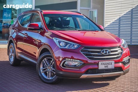 Red 2016 Hyundai Santa FE Wagon Active Crdi (4X4)