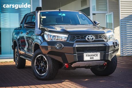 Black 2018 Toyota Hilux Dual Cab Utility Rugged X (4X4)