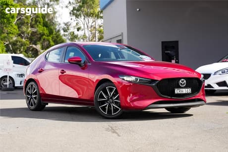 Red 2021 Mazda 3 Hatchback G20 Evolve