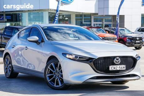 Silver 2021 Mazda 3 Hatchback G20 Touring