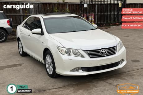 White 2013 Toyota Aurion Sedan Presara