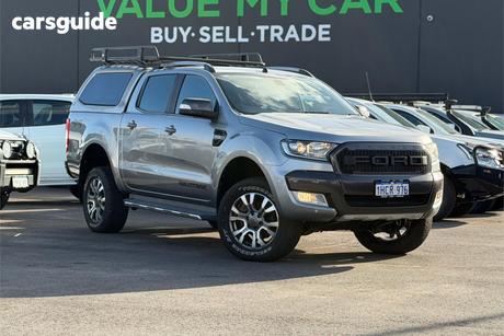 Grey 2015 Ford Ranger Dual Cab Pick-up Wildtrak 3.2 (4X4)