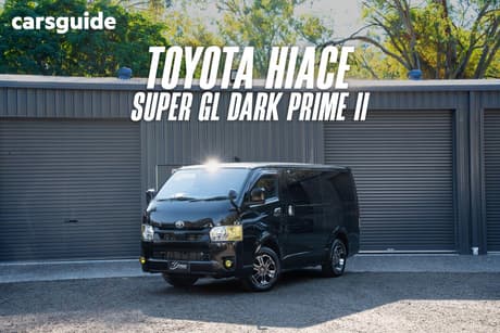 Black 2020 Toyota HiAce Commercial LWB SUPER GL DARK PRIME II TRH200