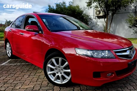 Red 2006 Honda Accord Euro Sedan Luxury