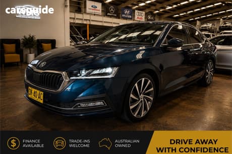 Blue 2020 Skoda Octavia Sedan 110 Tsi Style