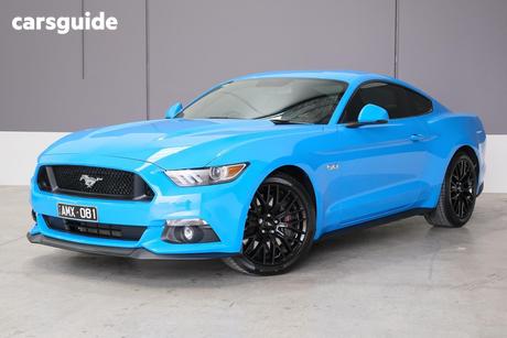 Blue 2017 Ford Mustang Coupe Fastback Gt 5.0 V8