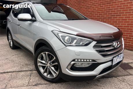 Silver 2016 Hyundai Santa FE Wagon Highlander Crdi (4X4)
