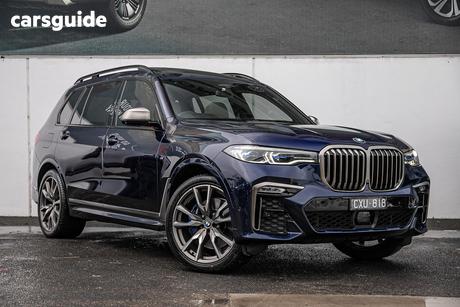 Blue 2019 BMW X7 Wagon M50I