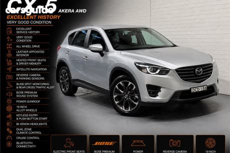 Silver 2015 Mazda CX-5 Wagon Akera (4X4)