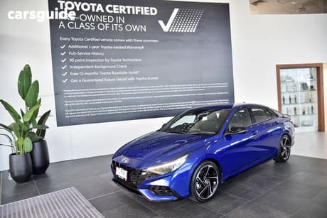 Blue 2021 Hyundai I30 Sedan N Line