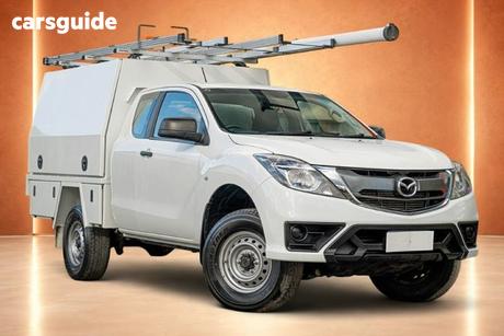 White 2018 Mazda BT-50 Freestyle Cab Chassis Xt (4X4)