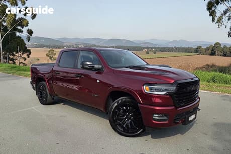 Red 2024 RAM 1500 Crew Cab Utility Limited Rambox Ho Hurricane