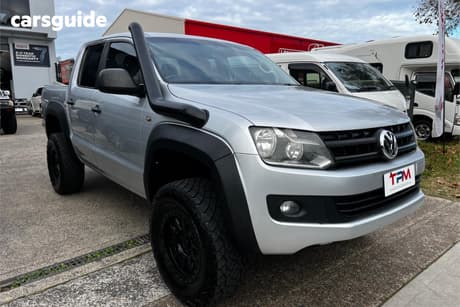 Silver 2013 Volkswagen Amarok Dual Cab Utility Tdi420 (4X4)