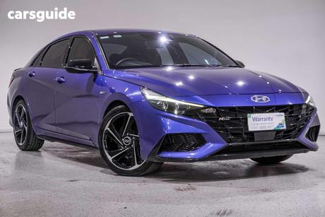 Blue 2021 Hyundai I30 Sedan N Line