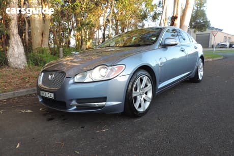 Blue 2009 Jaguar XF Sedan 2.7D Luxury