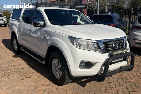 White 2015 Nissan Navara Dual Cab Utility St (4X4)