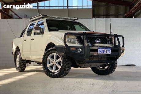 White 2012 Nissan Navara Dual Cab Utility St-X 550 (4X4)