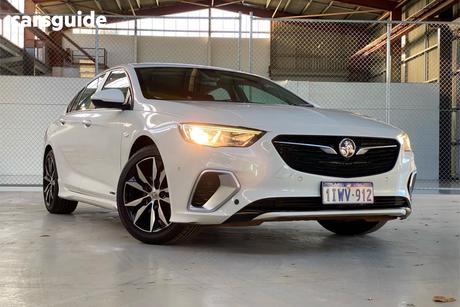 White 2020 Holden Commodore Liftback Rs