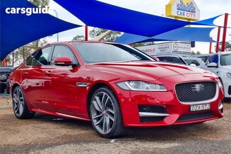 Red 2018 Jaguar XF Sedan 20D (132Kw) R-Sport