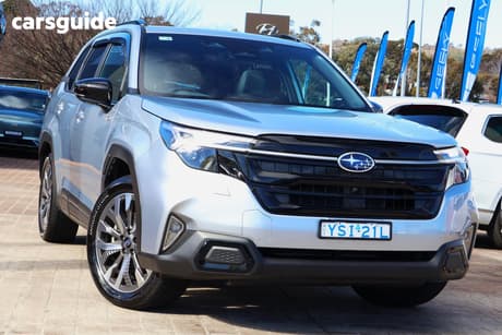 Silver 2025 Subaru Forester Wagon Hybrid Touring (Awd)