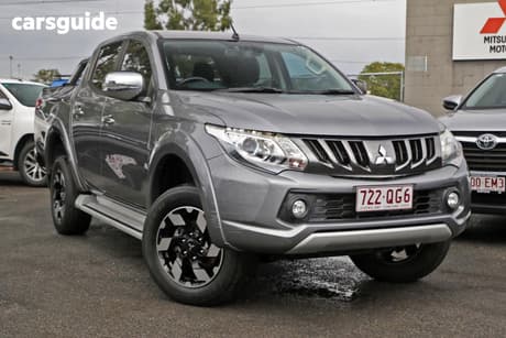 Grey 2018 Mitsubishi Triton Dual Cab Utility Exceed (4X4)