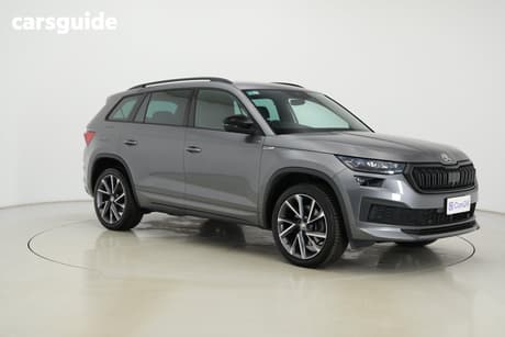 Grey 2022 Skoda Kodiaq Wagon Sportline (4X4) 132Tsi