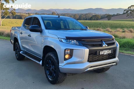 Silver 2021 Mitsubishi Triton Double Cab Pick Up Glx-R (4X4)