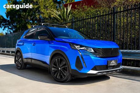 Blue 2021 Peugeot 3008 Wagon Gt Sport Awd Phev