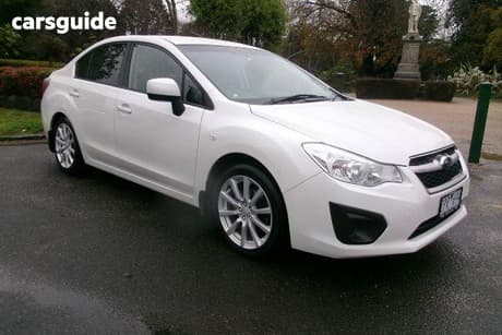 White 2013 Subaru Impreza Sedan 2.0I (Awd)