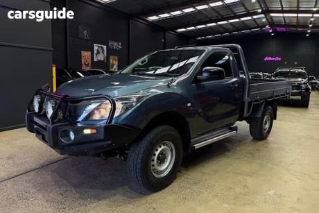 Blue 2017 Mazda BT-50 Dual Cab Chassis Xt (4X4)