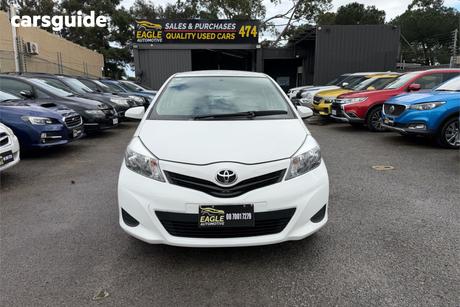 White 2013 Toyota Yaris Hatchback Yr