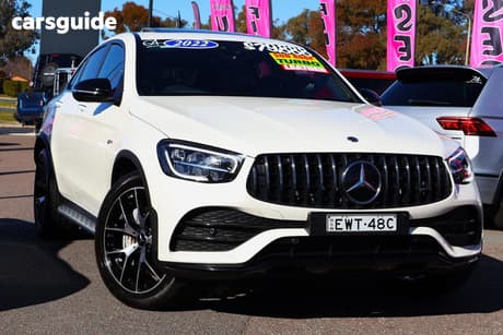 White 2022 Mercedes-Benz GLC43 Coupe 4Matic