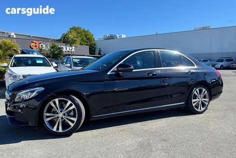 Black 2015 Mercedes-Benz C200 Sedan