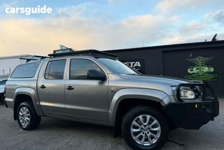Beige 2020 Volkswagen Amarok Dual Cab Utility Tdi550 Core 4Motion (4X4)