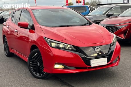 Red 2023 Nissan Leaf Hatchback E+