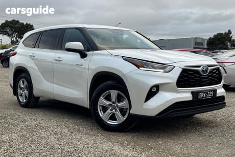 White 2021 Toyota Kluger Wagon Gx Hybrid Awd