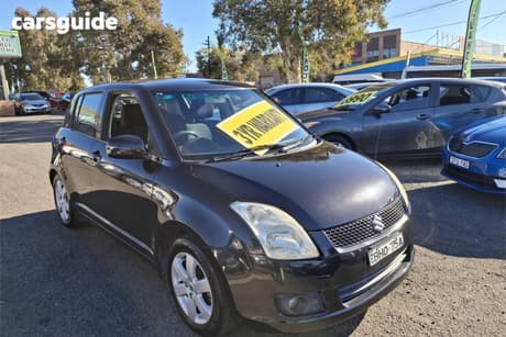 Black 2008 Suzuki Swift Hatchback