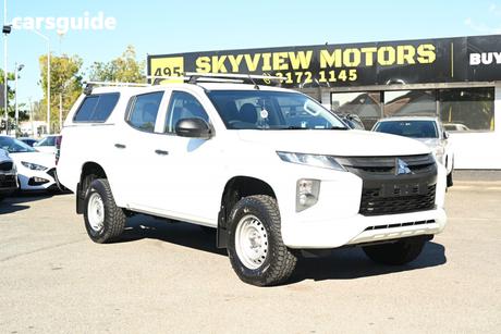 White 2019 Mitsubishi Triton Double Cab Pick Up Glx (4X4)