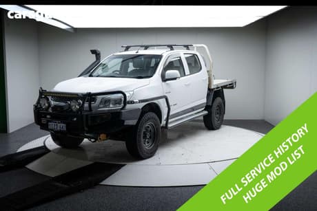 White 2014 Holden Colorado Crew Cab Chassis Lx (4X2)