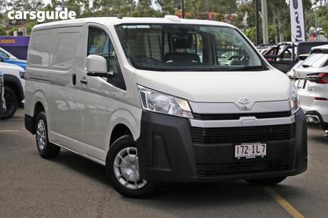 White 2023 Toyota HiAce Van Lwb (4 Door Option)