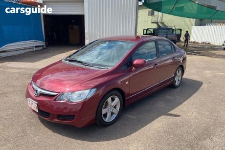Red 2007 Honda Civic Sedan Vti-L