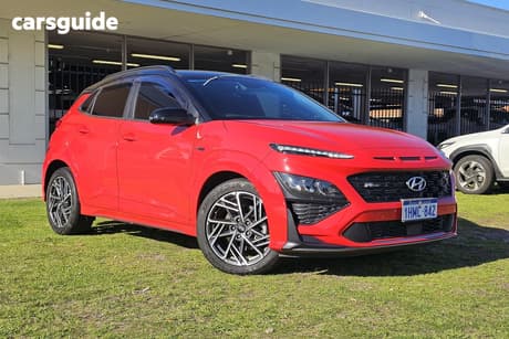 Red 2021 Hyundai Kona Wagon N Line Premium Srf (Awd)