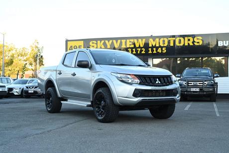 Silver 2016 Mitsubishi Triton Dual Cab Utility Glx Plus (4X4)