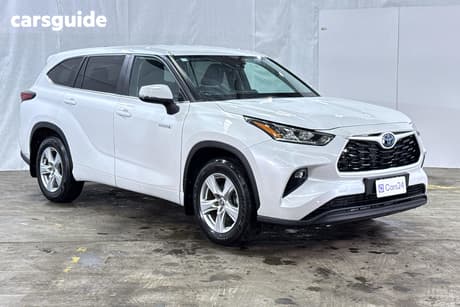White 2024 Toyota Kluger Wagon Gx Hybrid Awd