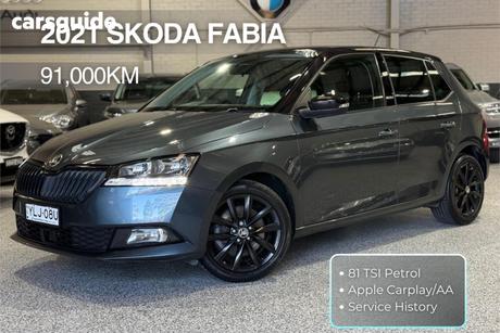 Grey 2021 Skoda Fabia Hatchback 81 Tsi Run Out Edition