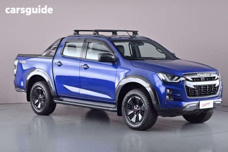 Blue 2021 Isuzu D-MAX Crew Cab Utility X-Terrain (4X4)