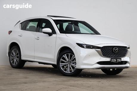 White 2026 Mazda CX-5 Wagon G35 Akera Turbo (Awd)