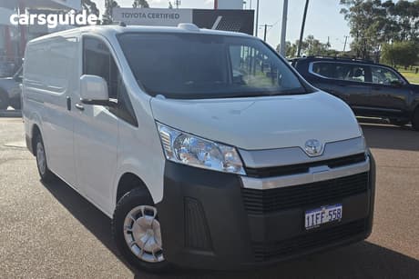 White 2024 Toyota HiAce Van Lwb (4 Door) Barn Door