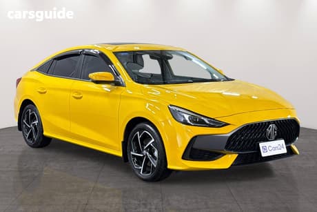 Yellow 2024 MG MG5 Sedan Essence