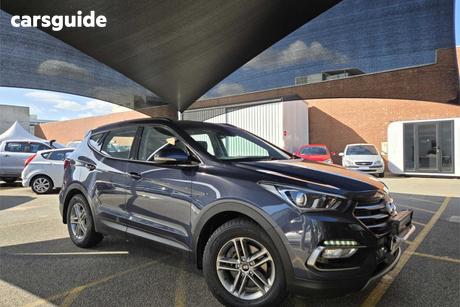 Blue 2017 Hyundai Santa FE Wagon Active Crdi (4X4)